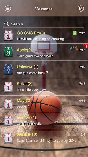 【免費個人化App】GO SMS PRO DUNK THEME-APP點子