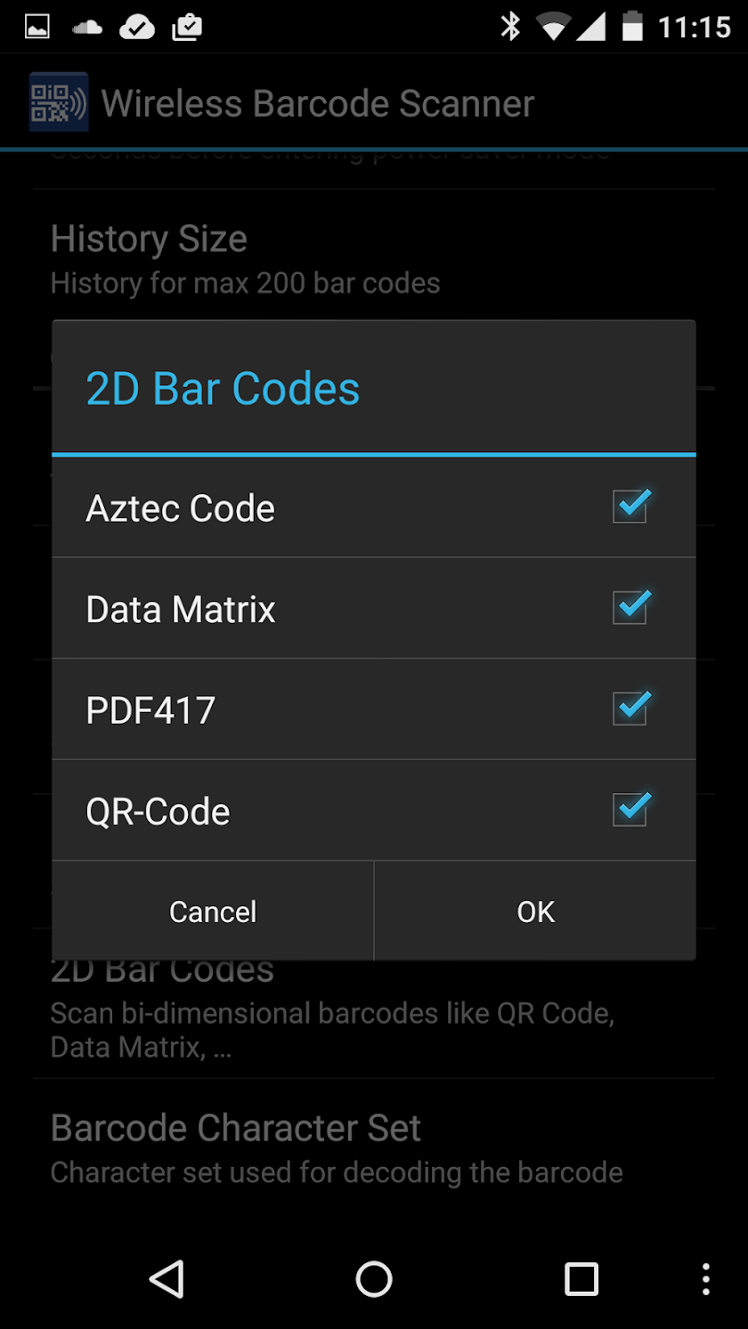 Wireless Barcodescanner Screen 3