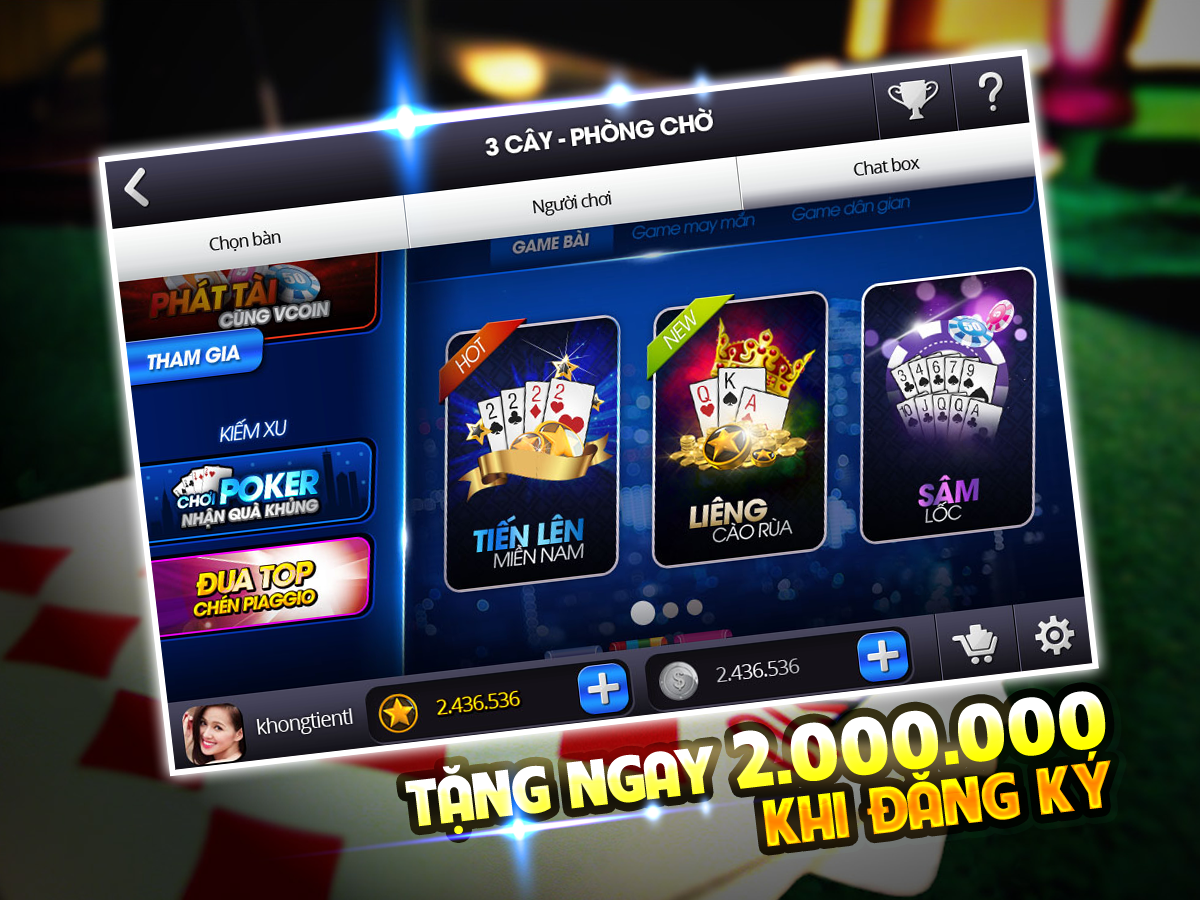 Game bai Vua choi bai - screenshot