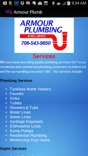 【免費商業App】Armour Plumbing Well & Septic-APP點子