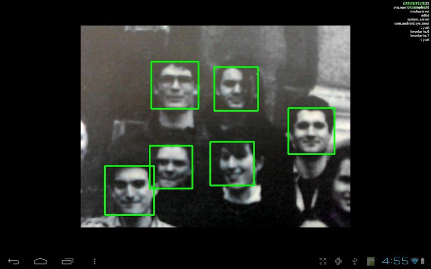 OpenCV Face Detection Screen 2