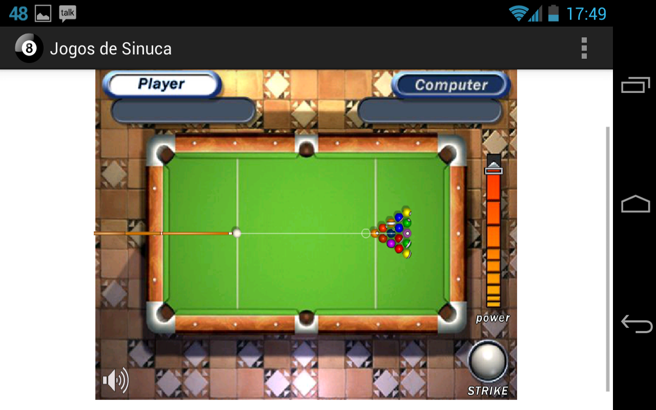 Jogos de Sinuca - screenshot