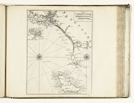 Kaart van de zuidkust van Bretagne tussen Port-Louis en Belle Ile, 1726
