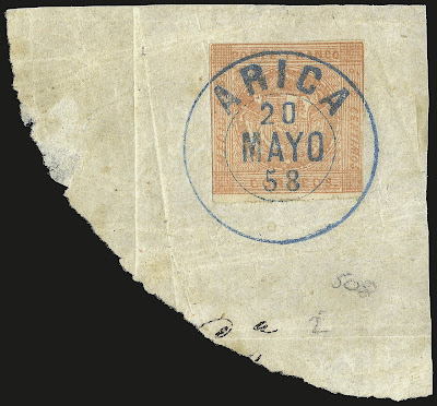 Erreur de couleur sur un timbre péruvien