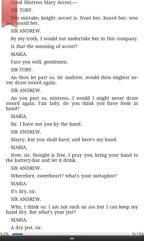 Book "Twelfth night" Screen 3