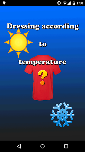 Dressing according temperature