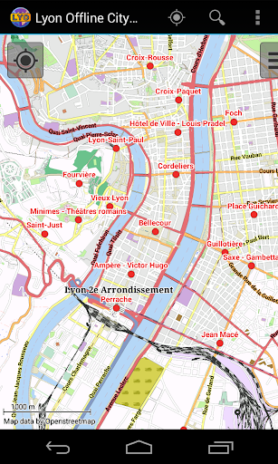 Lyon Offline City Map