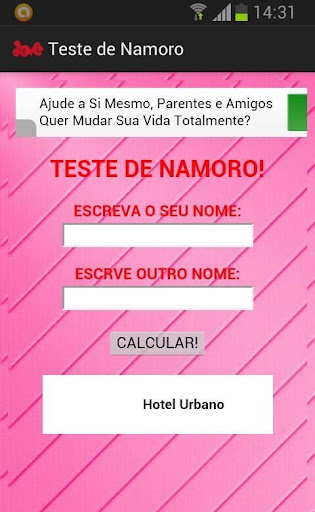 teste de amor calculadora