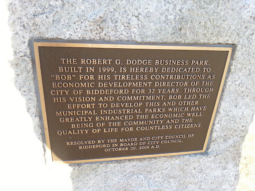 Robert Dodge Dedication Stone 