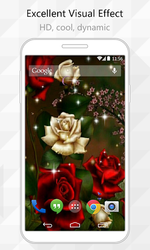 Blooming Rose Live Wallpaper