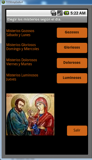 Santo Rosario con Iconos