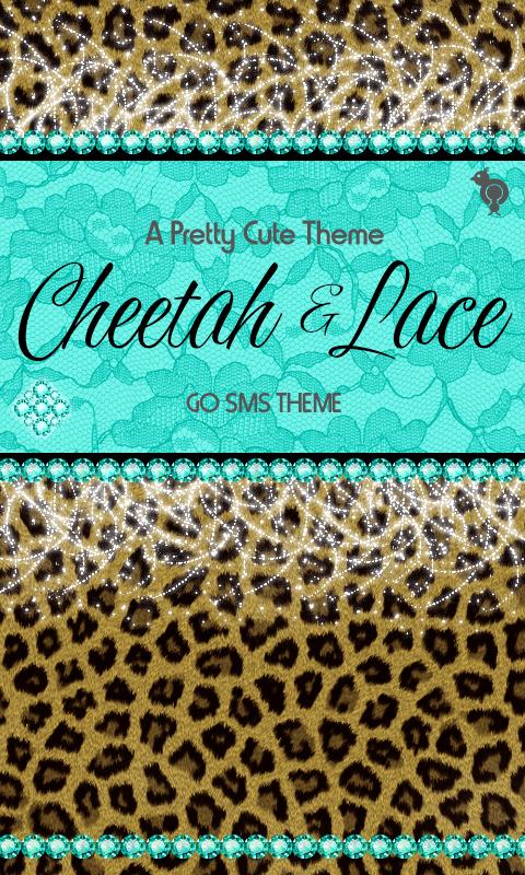 Android application Cheetah &amp; Lace Theme GO SMS screenshort