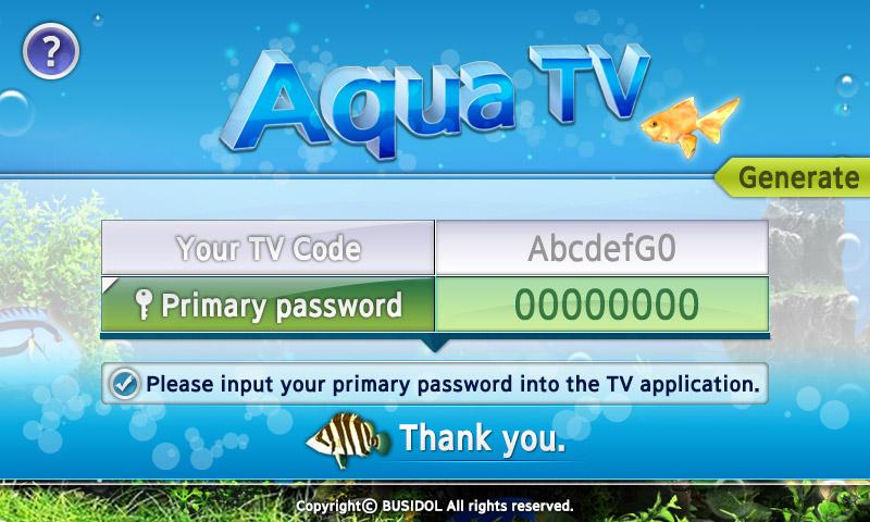 AquaTV Mobile for SmartTV Screen 3