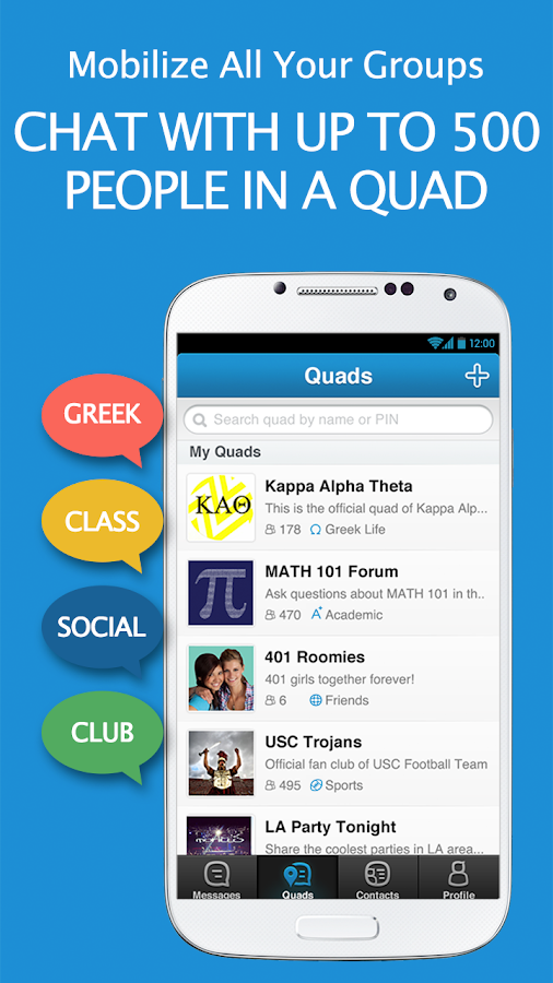 QUAD - Mobilize Your Groups - screenshot