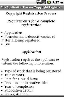 Lastest Copyright Procedure APK