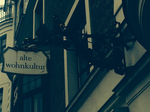 Alte Wohnkultur Schild 