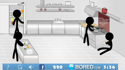 Stickman Click Death Kitchen