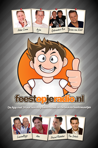 Feest op je radio App