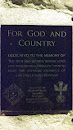 For God and Country Memorial Plaque