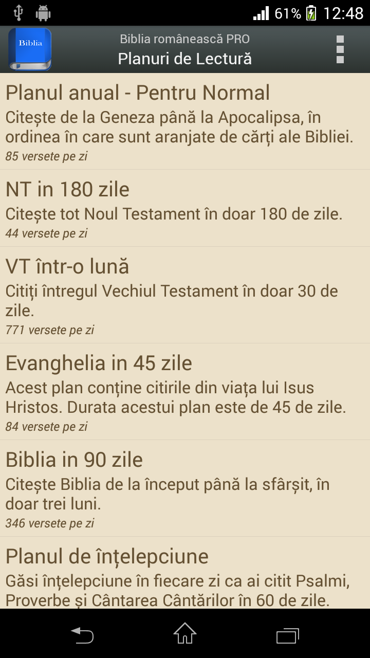 Biblia românească PRO Screen 3