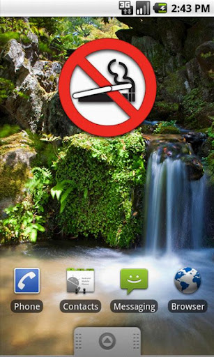 No Smoking Clock Widget