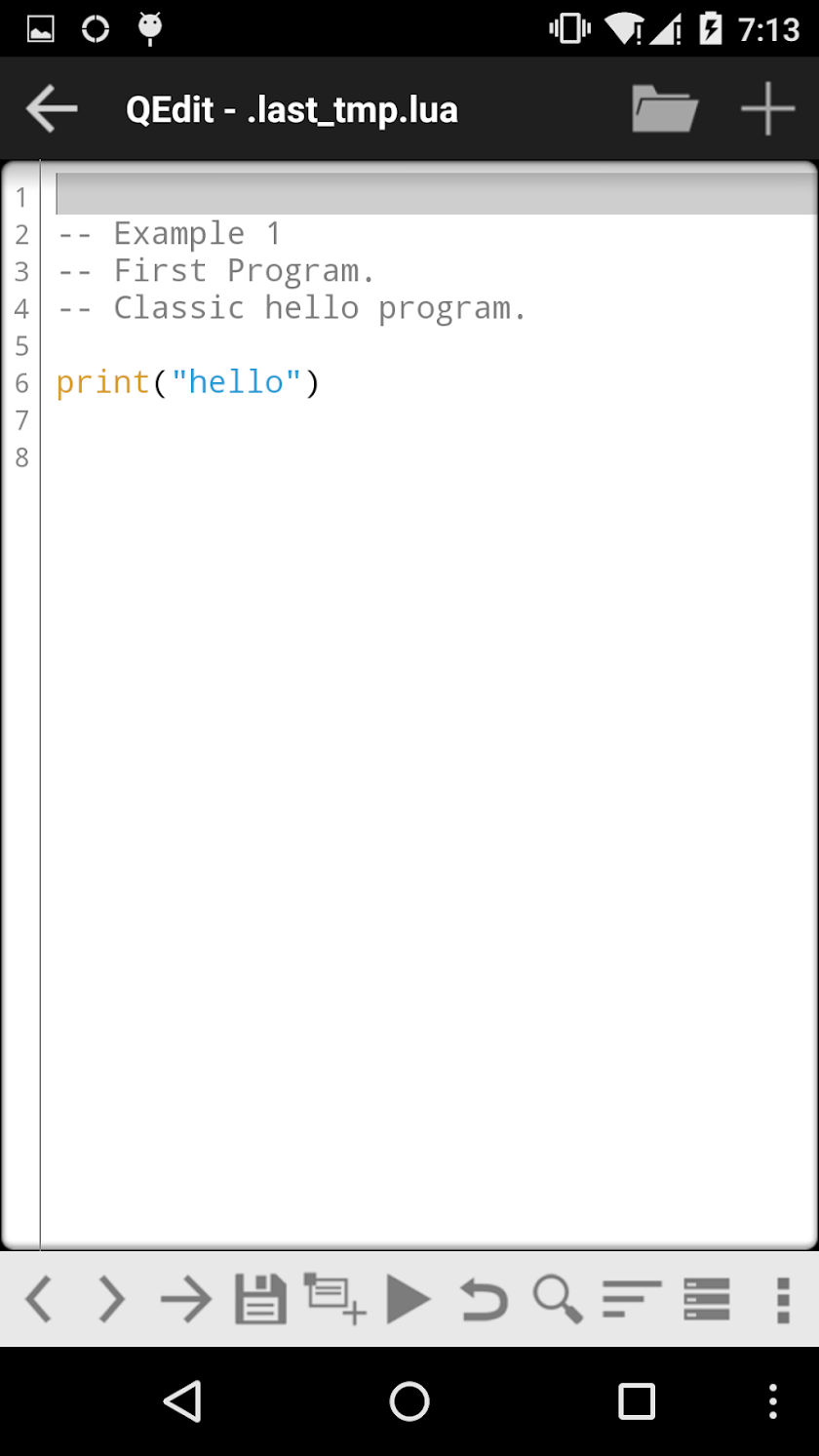 QLua - Lua on Android ( Pro ) Screen 3
