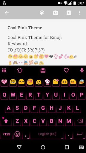 【免費個人化App】Neon Pink - Emoji Keyboard-APP點子