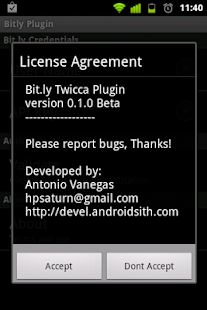 Bitly Plugin for Twicca Donate Screenshots 4