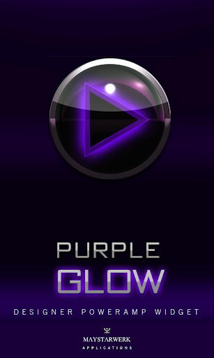 Poweramp Widget Purple Glow