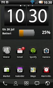 Lastest Black chrome Go Launcher theme APK