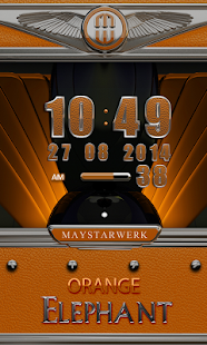 Free Download Clock Widget Orange Elephant APK