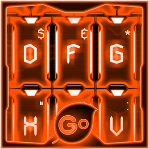 GO Keyboard Orange Tech Theme.apk Varies with device