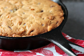 Chocolate Peanut Butter Skillet Cookie Recipe