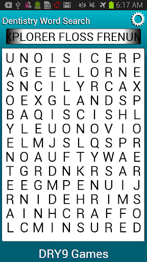 Dentistry Word Search