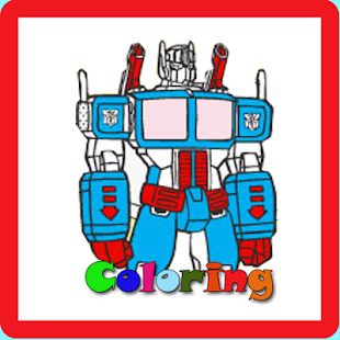 Coloring Page Transformers Kid