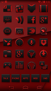 Lastest JB Extreme Launcher Theme Red APK for Android