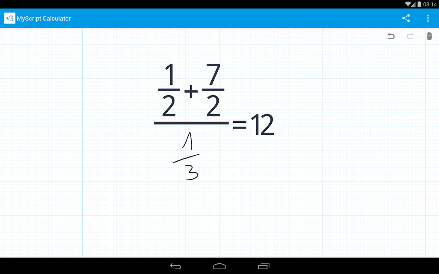 MyScript Calculator - Screenshot