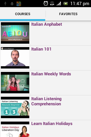 Italian Conversation Courses