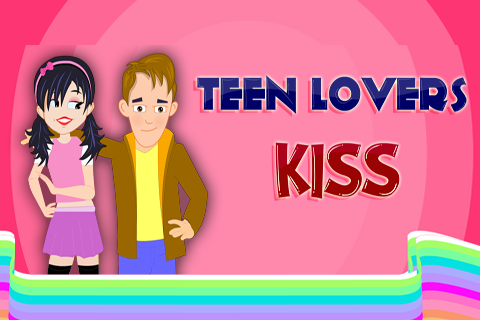 Teen Lovers Kiss