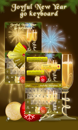 Joyful New Year GO Keyboard