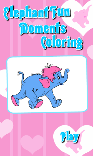 Coloring Game-Elephant Fun