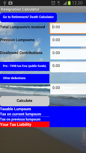 Retirement Tax Calculator