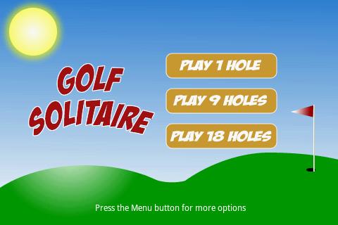 Android application Golf Solitaire screenshort