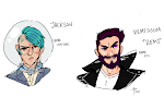 Lone Wanderer & Courier doodles