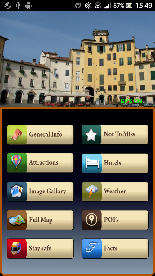 Android application Lucca Offline Map Guide screenshort