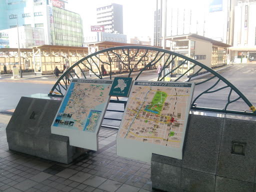 秋田駅周辺ガイドマップ