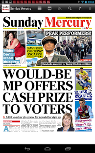 Sunday Mercury Newspaper - náhled