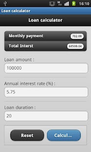 Loan calculator