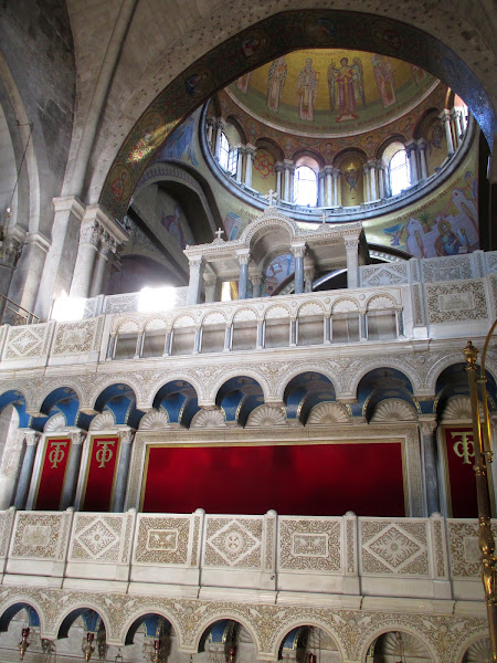 Inside the Church of the Holy Sepulcher