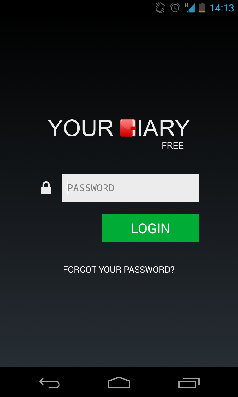Your Diary PRO Screen 2